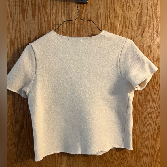 Sold EUC Banana Republic Merino Wool Short Sleeve Sweater Medium - Picture 3 of 7